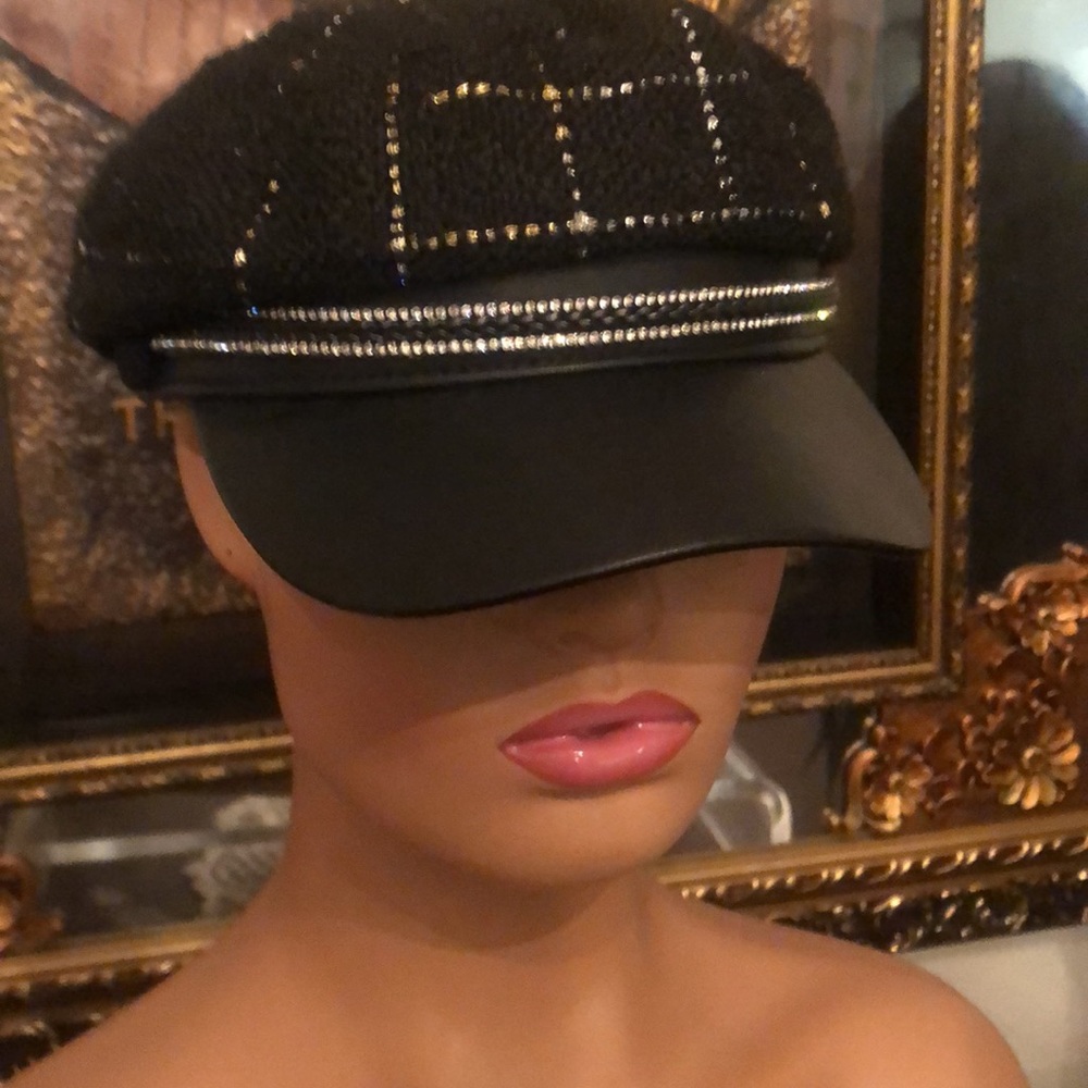 Juicy Couture Black Silver Sparkle Hat